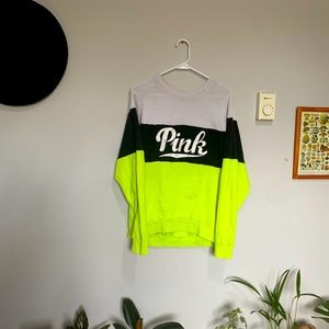 Pink split tone Crew neck NEON